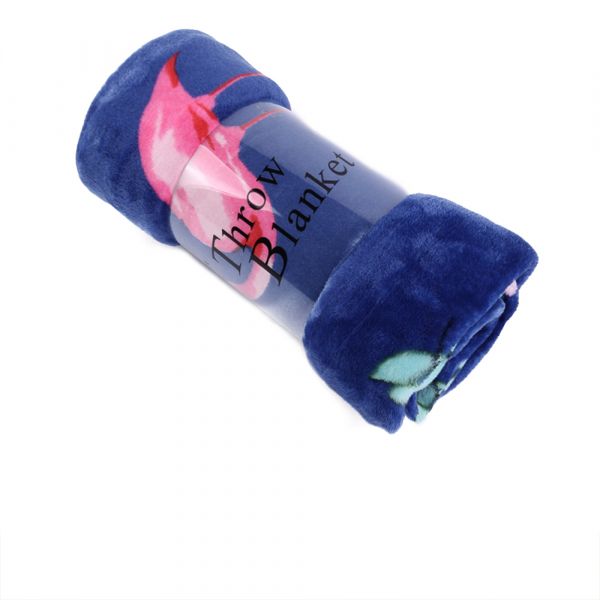 JML Flannel Blanket Sofa Couch Throw Blanket Super Soft,Pet,Travel,Home,Bed,Chair Decor- Flamingo