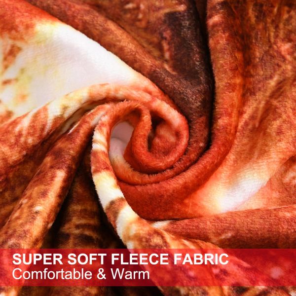 JML Flannel Throw Blanket, Christmas Holiday Printed Throw Blanket - Plush Soft Lightweight Cozy Throw Blanket for Couch Sofa Bed Decor 50 x 60 inches-Christmas Holiday Light