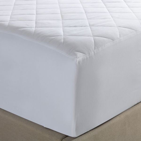 Soft Breathable Mattress Pad Cover, Diamond Quilted with 16