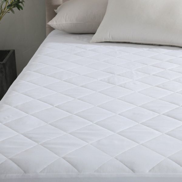 Soft Breathable Mattress Pad Cover, Diamond Quilted with 16