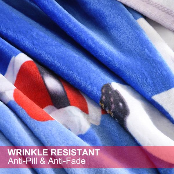 JML Flannel Throw Blanket, Christmas Holiday Printed Throw Blanket - Plush Soft Lightweight Cozy Throw Blanket for Couch Sofa Bed Decor 50 x 60 inches-Christmas Trees