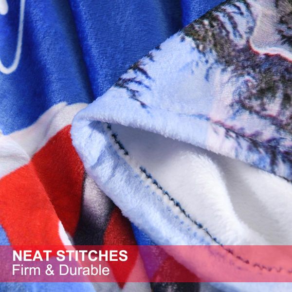 JML Flannel Throw Blanket, Christmas Holiday Printed Throw Blanket - Plush Soft Lightweight Cozy Throw Blanket for Couch Sofa Bed Decor 50 x 60 inches-Christmas Trees