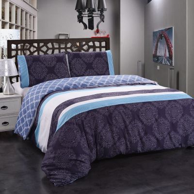 JML Duvet Cover, 3 Piece Duvet Cover Set, Soft Breathable Brushed Microfiber, black