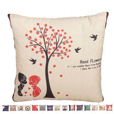 Fasisa Throw Pillow for Sofa & Blanket 2 in 1, Textured Decorative Square Pillow Case with Insert 18"x18" Used as Throw Blanket, Kiss