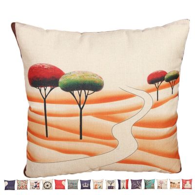 Fasisa Throw Pillow for Sofa & Blanket 2 in 1, Textured Decorative Square Pillow Case with Insert 18"x18" Used as Throw Blanket, Love Tree